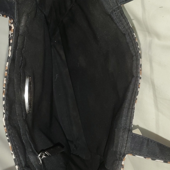 D'MARGEAUX New York Leopard Print Fabric Hand Bag Tote - Picture 6 of 12